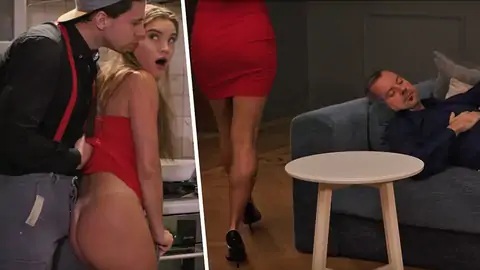 Russian gal with long hair and hefty culo gets plowed